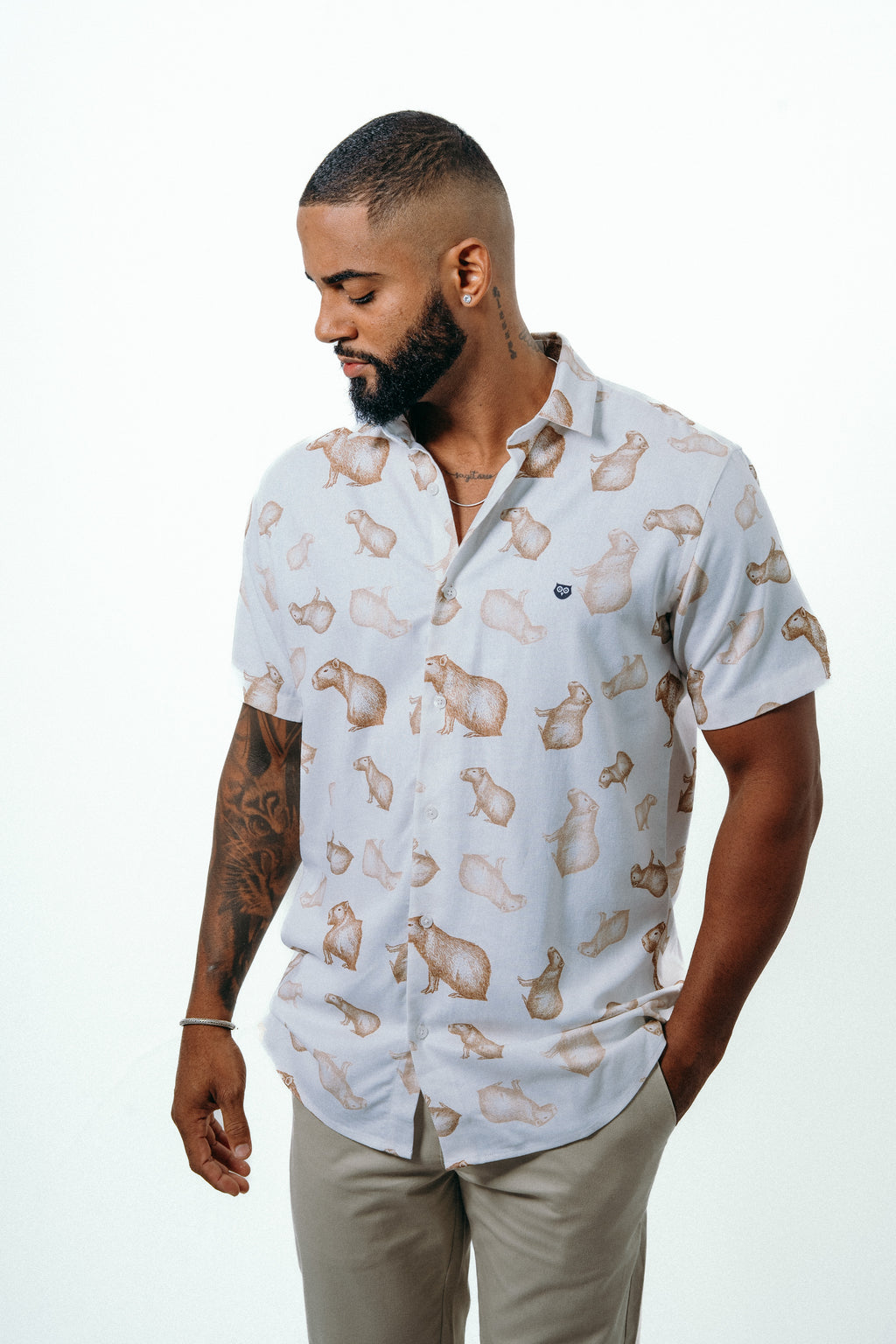 CAMISA CAPIVARAS EM LINHO