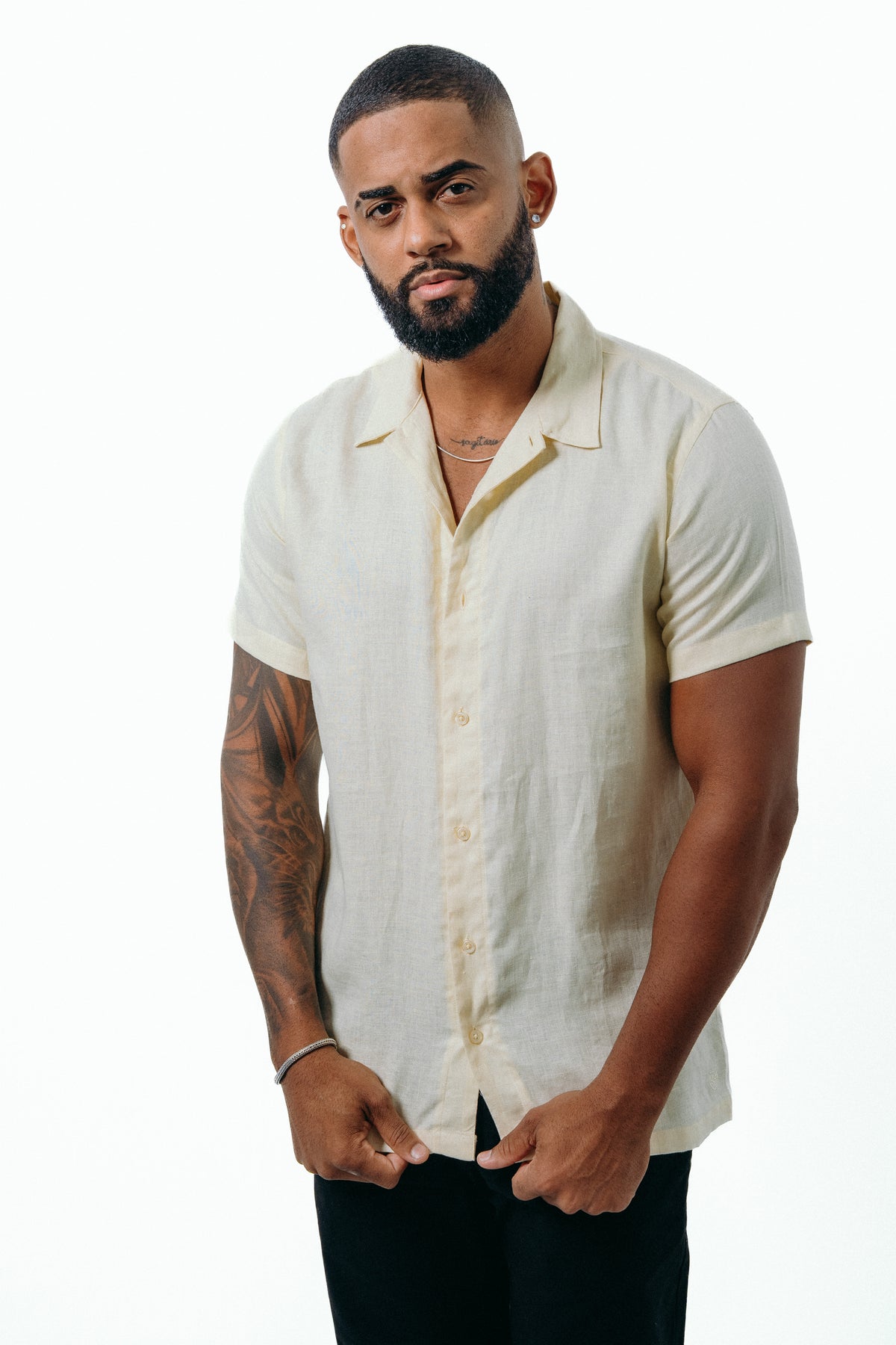 CAMISA MASCULINA HAVANA EM LINHO