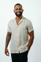CAMISA MASCULINA HAVANA EM LINHO