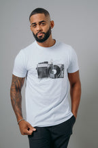 T-SHIRT MASCULINA MAQUINA FOTOGRÁFICA