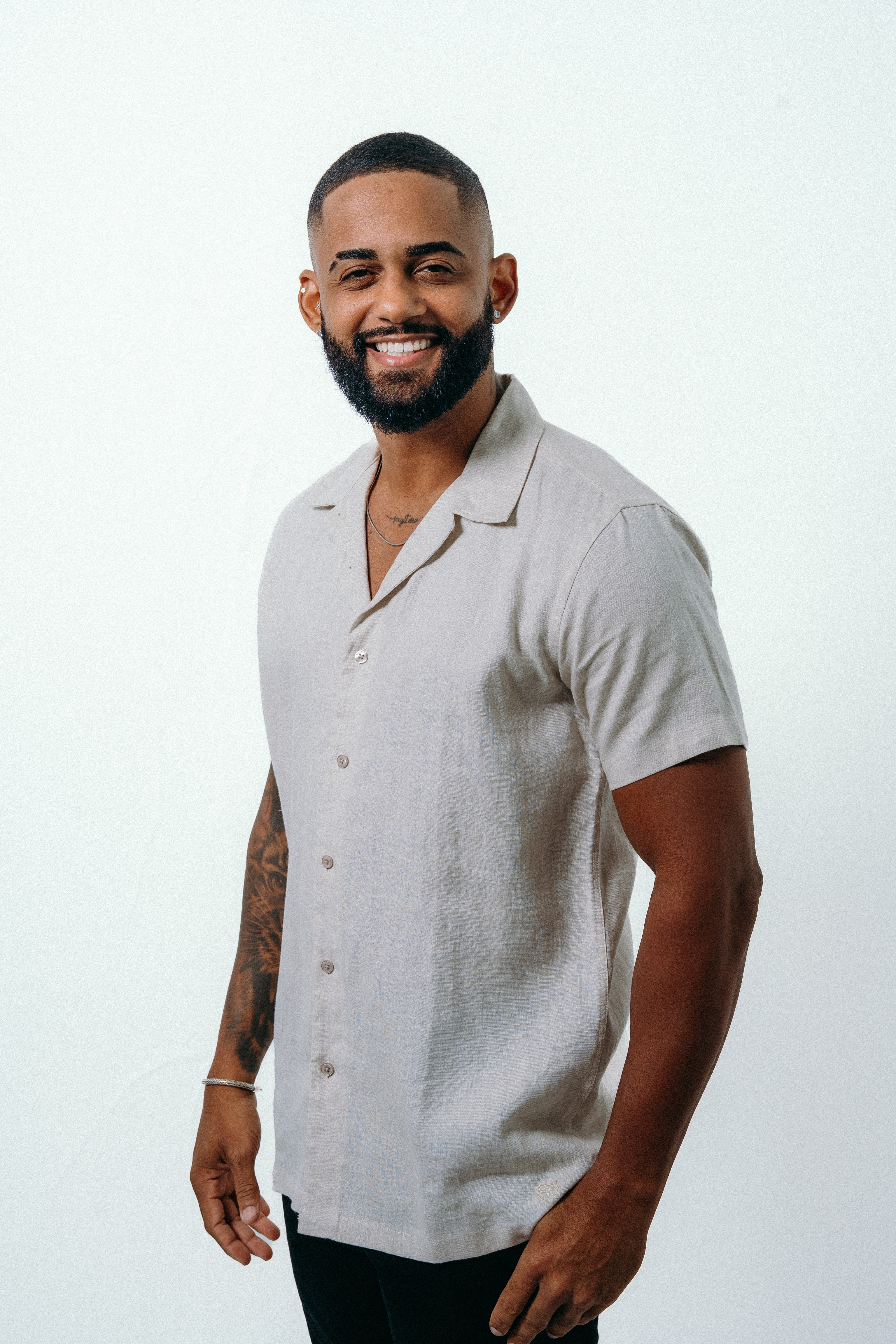 CAMISA MASCULINA HAVANA EM LINHO