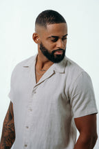 CAMISA MASCULINA HAVANA EM LINHO