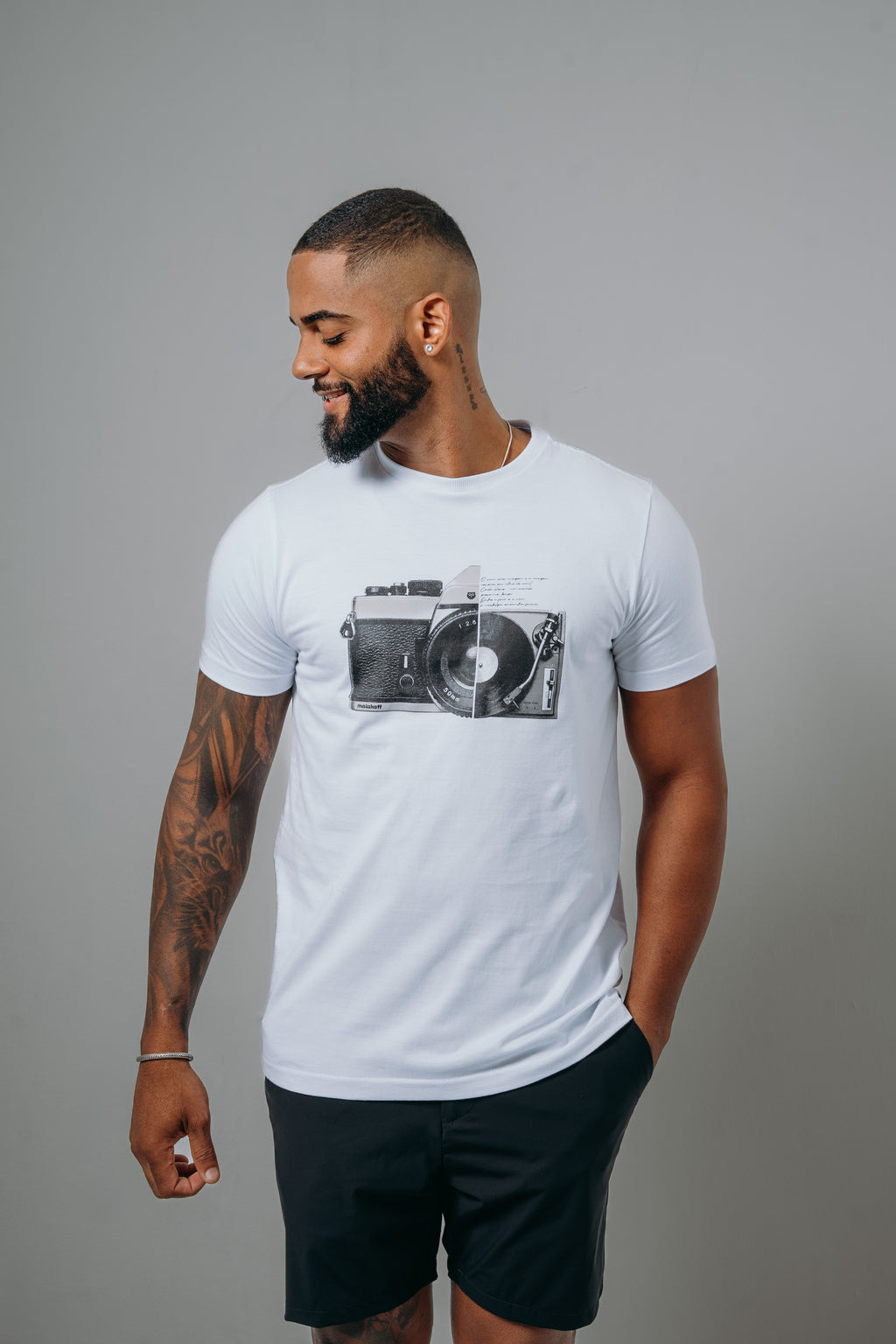 T-SHIRT MASCULINA MAQUINA FOTOGRÁFICA