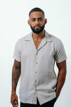 CAMISA MASCULINA HAVANA EM LINHO
