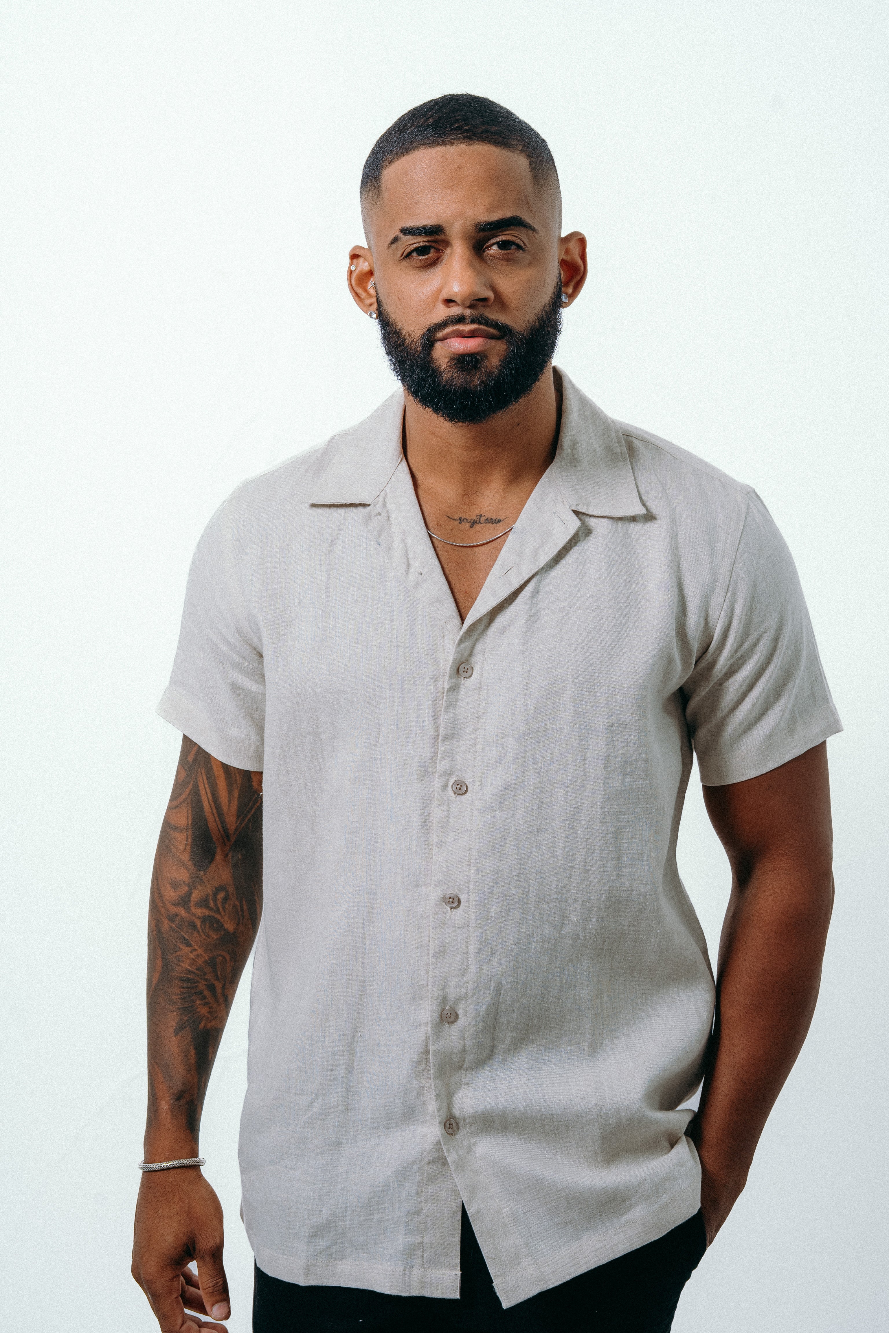 CAMISA MASCULINA HAVANA EM LINHO