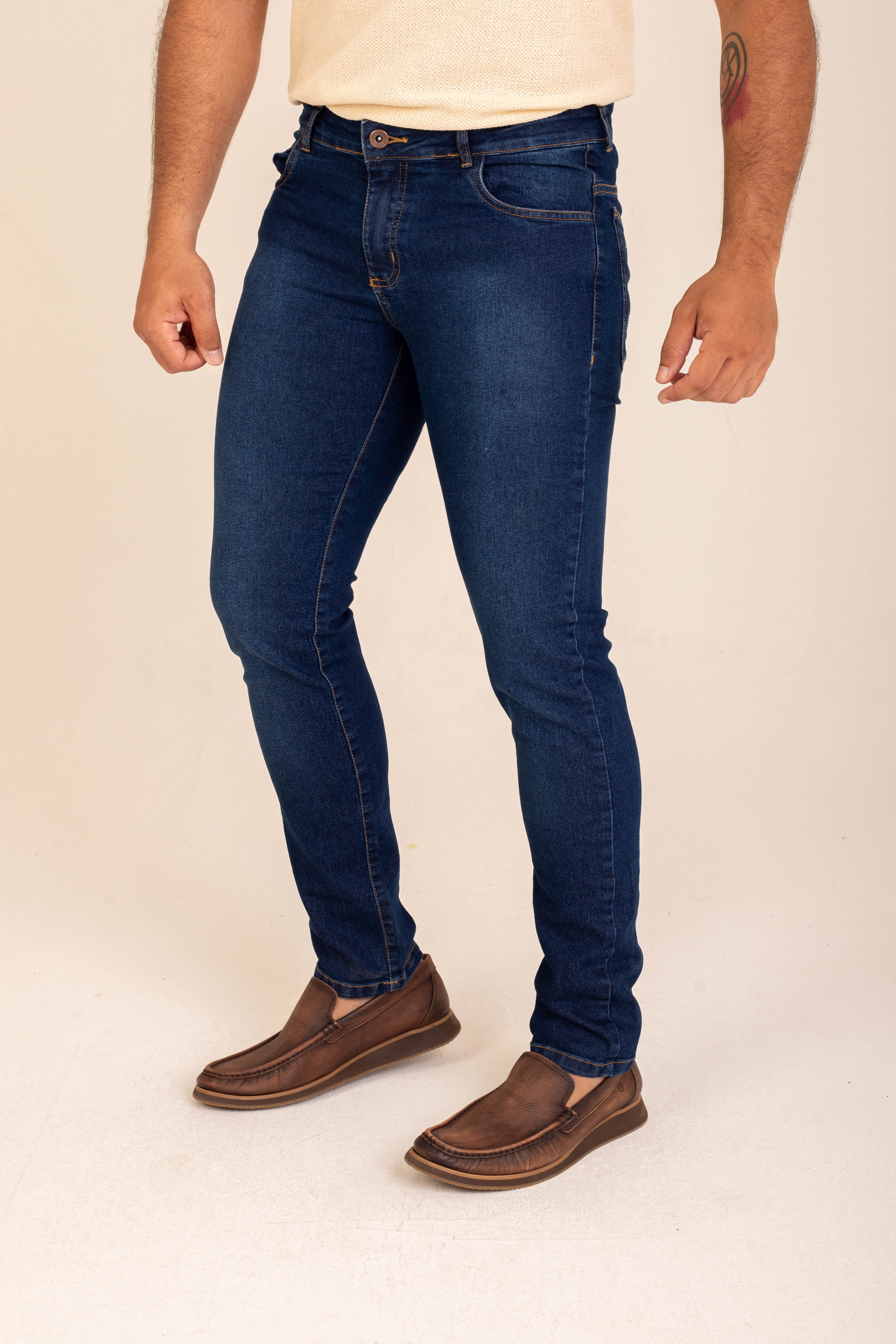 CALÇA MASCULINA SKINNY JEANS ROLIDAY