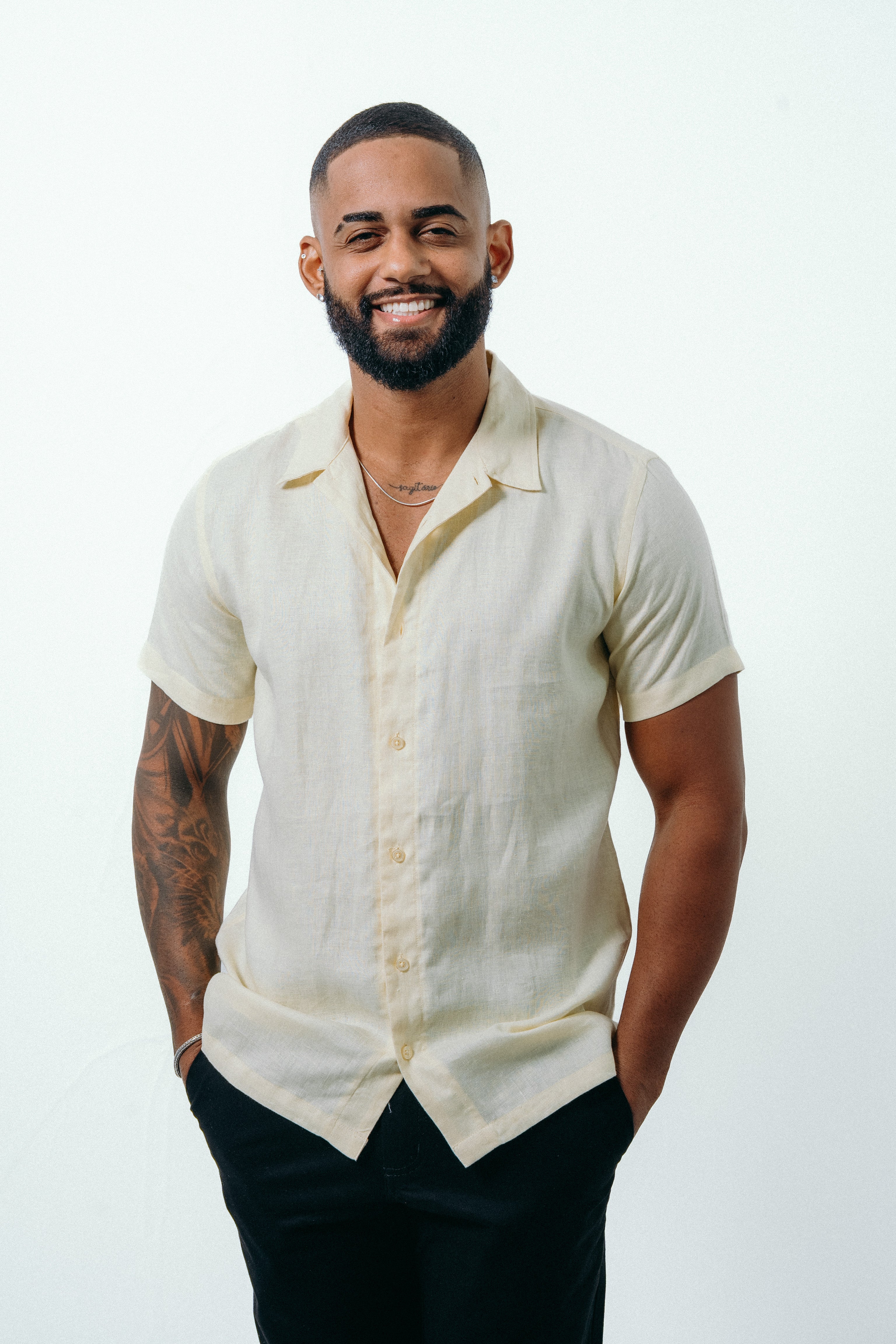 CAMISA MASCULINA HAVANA EM LINHO