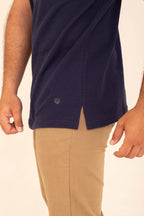 POLO RAGLAN TEXTURIZADA
