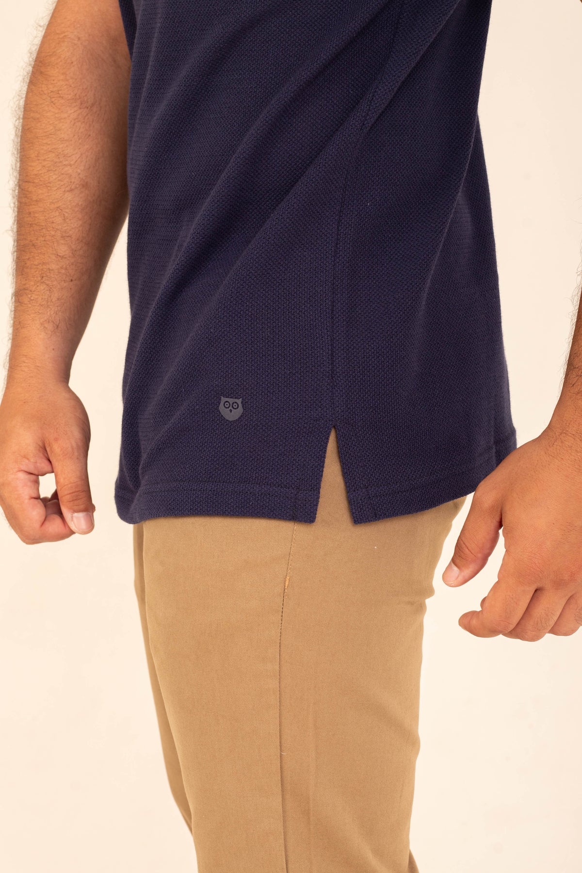 POLO RAGLAN TEXTURIZADA